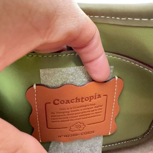 NWT Coach Ergo Bag In Coachtopia Leather With Butterfly Print - Picture 7 of 8